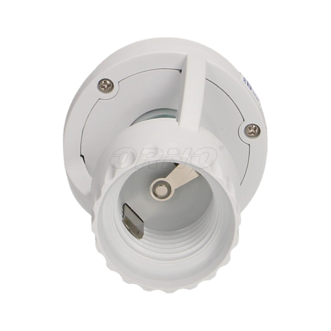 Patrona E27 ar kustības sensoru, var ieskrūvēt spuldzi līdz 60W, IP20, balta, OR-CR-210 (MS-2)