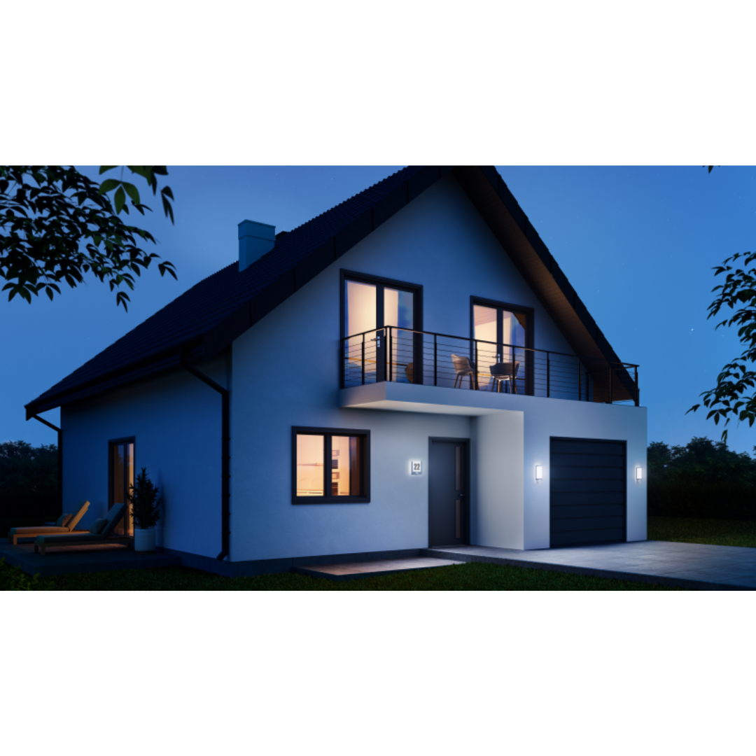 Āra sienas gaismeklis ar kustības sensoru, metāliska (inox), LED, 9.3W, 3000K, 946lm, sensora attālums 10m un 180°, IP44, IK07, L 240 S, STEINEL