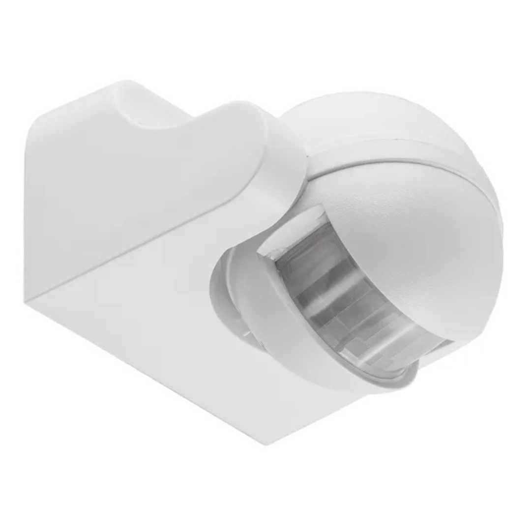 Kustības sensors, balts, virsapmetuma, 180 grādi, 12m darbības radius, IP44, 1200W, Thorgeon