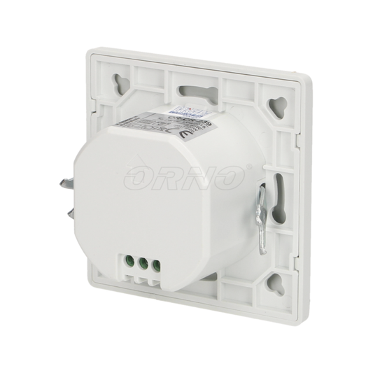 Mikroviļņu kustības sensors, balts, zemapmetuma, paredzēts uzstādīšanai uz sienas, 180 grādi, 5-15m darbības attālums, IP20, 1200W, ORNO
