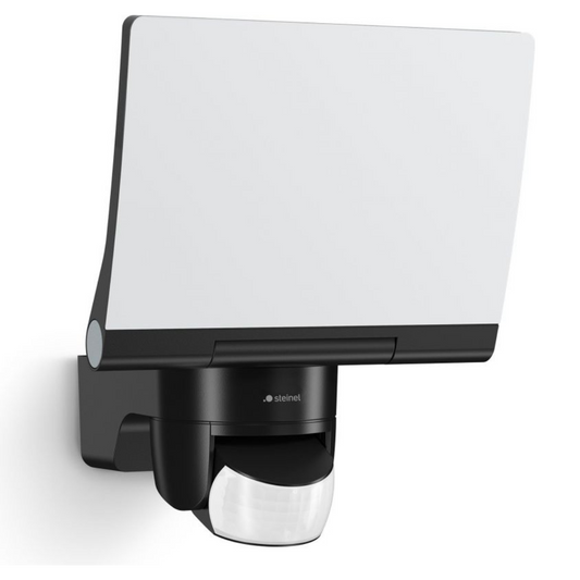 LED prožektors ar kustības sensoru, melns, 19.3W, 2124lm, 3000K, sensora attālums 10m un 180°, IP44, XLED home 2 XL S, STEINEL