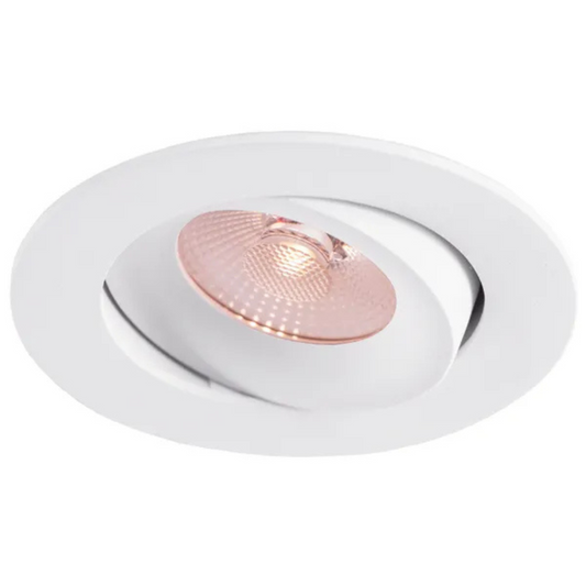 Gaismeklis LED, iebūvējams, Downlight, balts, 10W, 3000K/4000K/5700K, 800Lm, 220V, IP44, dimmējama, 83mm cauruma diametrs, THORGEON
