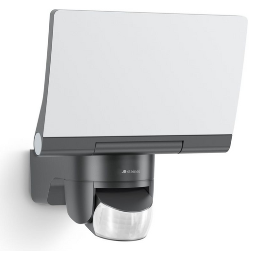 LED prožektors ar kustības sensoru, antracīts (grafīts), 13.7W, 1550lm, 3000K, sensora attālums 10m un 180°, IP44, XLED home 2 S, STEINEL