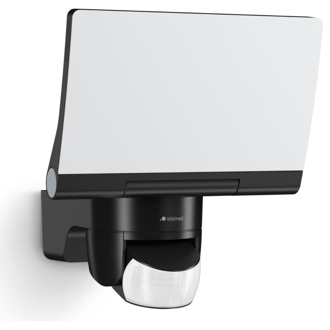 LED prožektors ar kustības sensoru un ar Bluetooth vadību, melns, 13.7W, 1550lm, 3000K, sensora attālums 10m un 180°, IP44, XLED home 2 SC, STEINEL