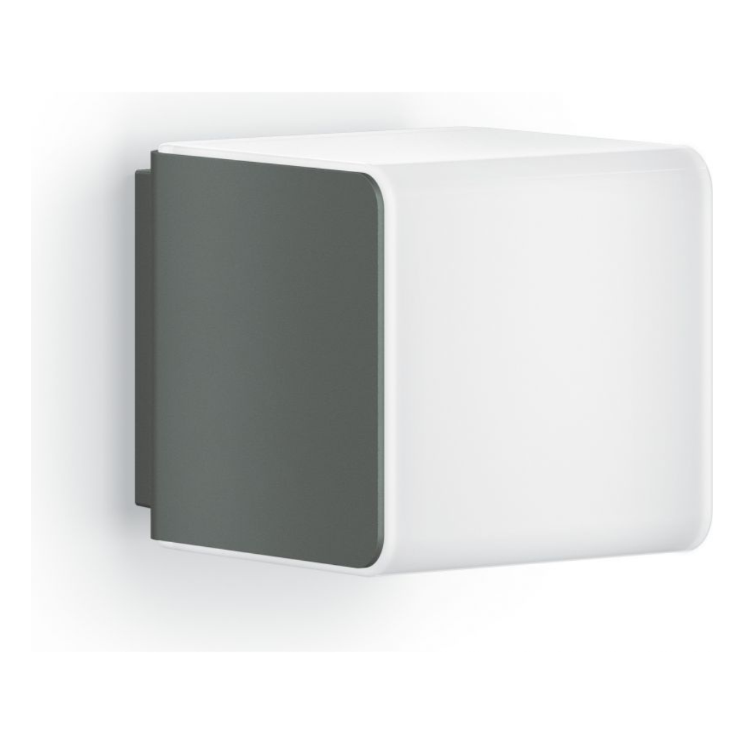 Āra sienas gaismeklis ar kustības sensoru, antracīts, LED, 9.1W, 3000K, 493lm, IP44, sensora attālums 5m un 160°, ar Bluetooth savienojumu un vadību, soft light start, L 830 SC, STEINEL