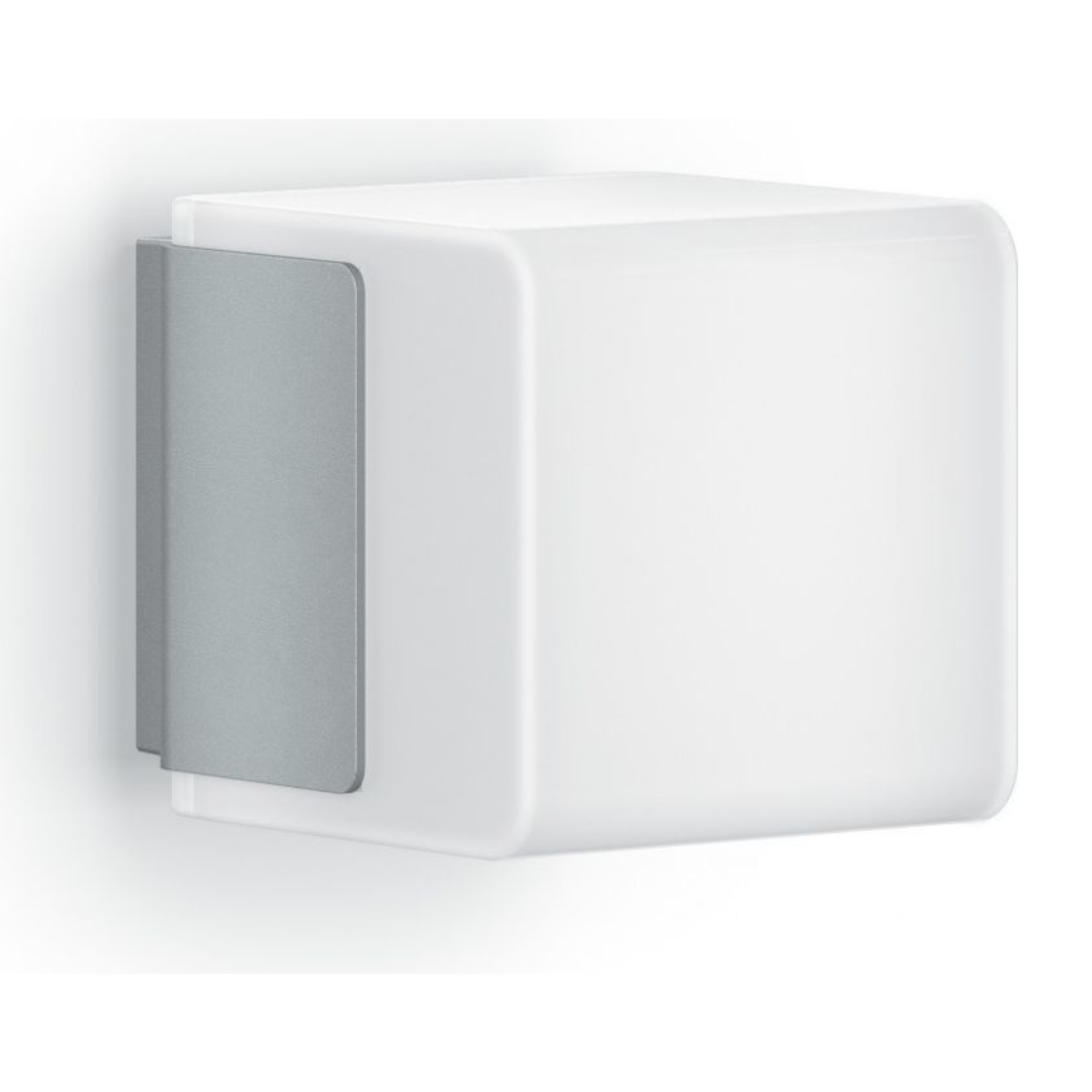 Āra sienas gaismeklis ar kustības sensoru, sudrabs, LED, 9.1W, 3000K, 616lm, IP44, sensora attālums 5m un 160°, ar Bluetooth savienojumu un vadību, soft light start, L 835 SC, STEINEL