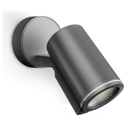 Āra sienas gaismeklis (spot), antracīts, GU10, ar spuldzi komplektā - 7.9W, 3000K, 512lm, IP44, Spot ONE, STEINEL