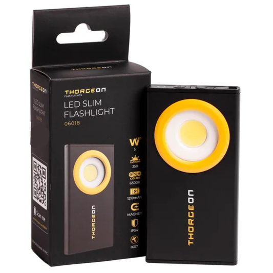 LED lukturis darbām ar magnētu, 5W, COB, 350/120Lm, IP54, iebūvēts akumulators 1210mAh, THORGEON