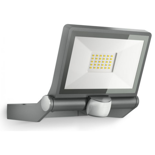 LED prožektors ar kustības sensoru, antracīts, 18.6W, 2050lm, 3000K, sensora attālums 12m un 180°, IP44, XLED ONE S, STEINEL