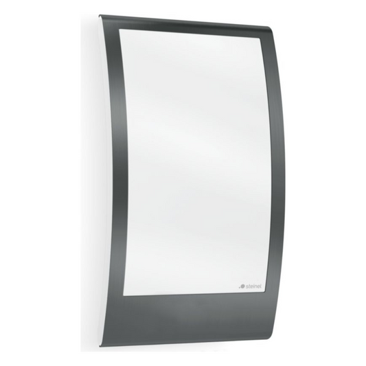 Āra sienas gaismeklis ar krēslas slēdzis + eko režīms, antracīts, E27, maksimāla jauda līdz 60W, IP44, L 22, STEINEL