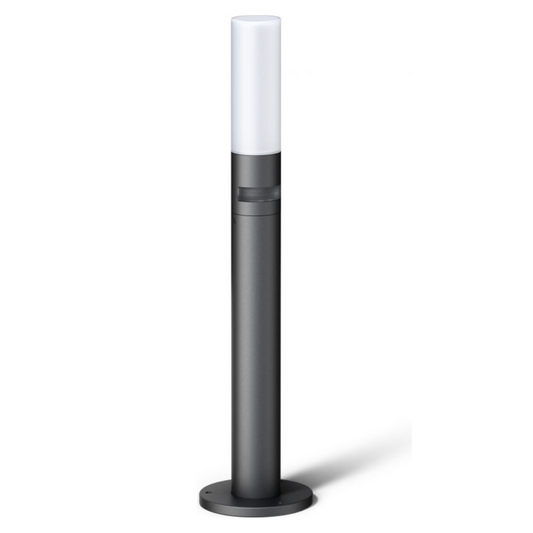 Āra apgaismes stabs ar kustības sensoru, antracīts, LED, 8.7W, 3000K, 575lm, IP44, IK07, sensora attālums 8m un 180°, soft light start, izmēri: d180x770mm, GL 65 S, STEINEL