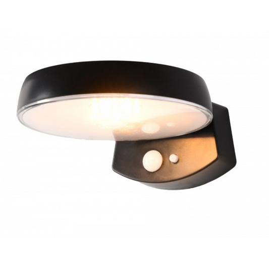 Fasādes gaismeklis ar saules bateriju Solar LED, ar kustības un krēslas sensoru, 5.5V, 1.2W, 4000K, IP65, EC20118, ECOLIGHT