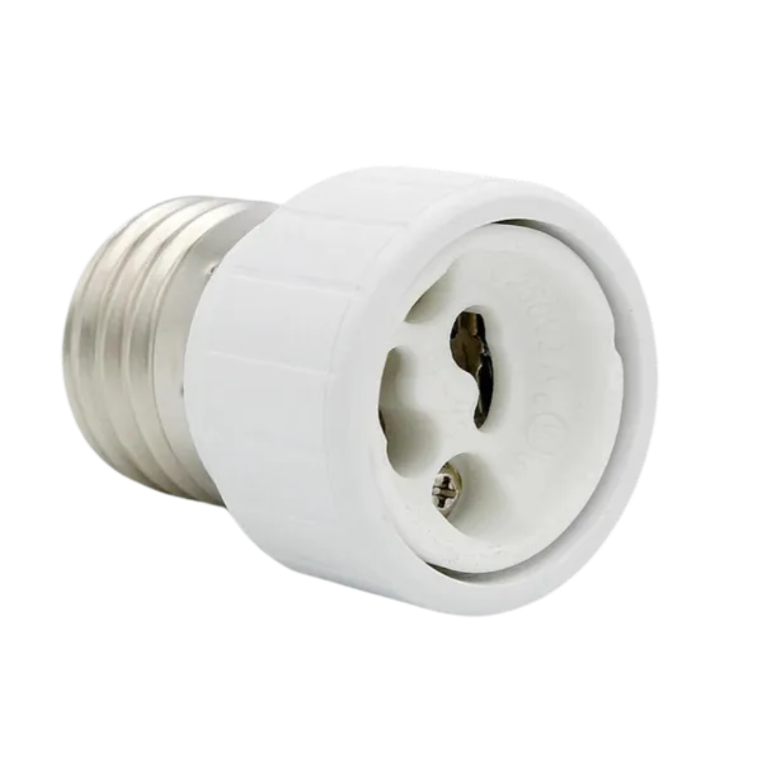 Spuldzes turētājs - pāreja no E27 uz GU10, balts, THORGEON