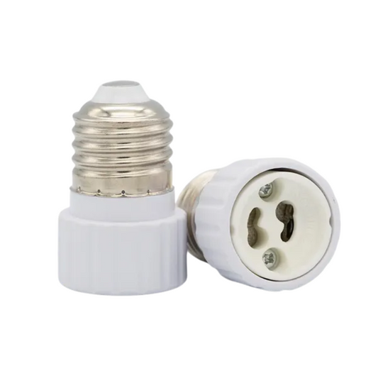 Spuldzes turētājs - pāreja no E27 uz GU10, balts, THORGEON