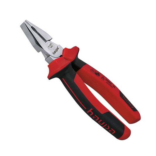 Kombinētās knaibles, VDE, 1000V, 180mm, DIN, ISO 5746, Haupa