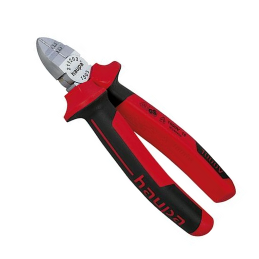 Divdaligas sānknaibles, VDE, 1000V, 165mm, Haupa