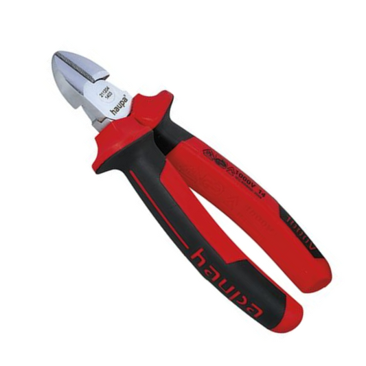 Sānknaibles, VDE, 1000V, 165mm, DIN, ISO 5749, Haupa