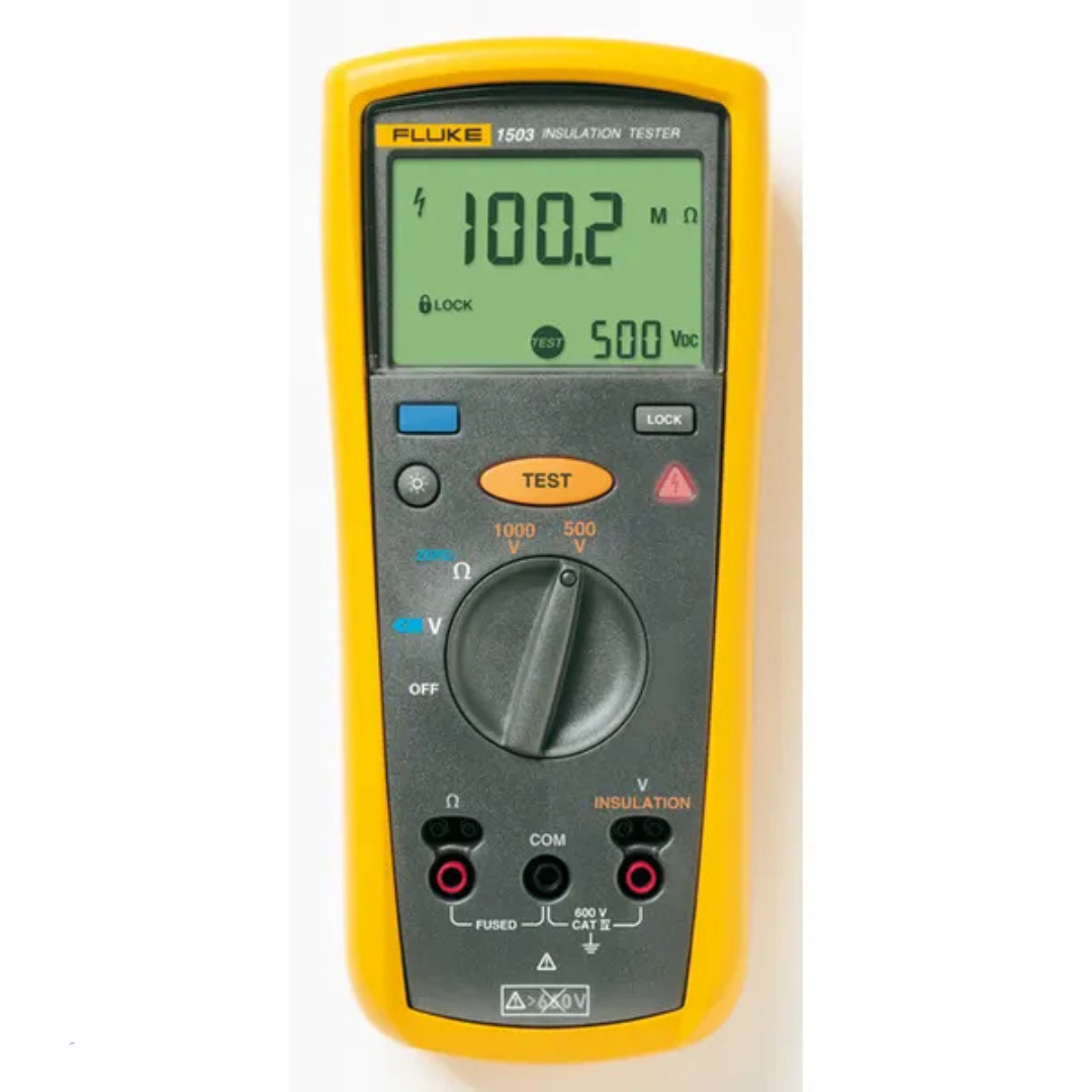 Izolācijas testeris, 500V min, 1000V maks, 2000 MOm maks, CAT III 600V, FLUKE-1503