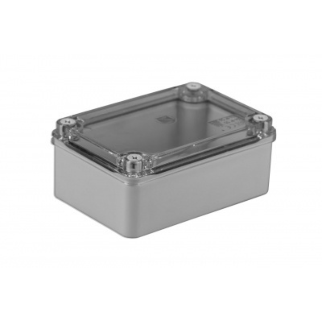 Nozarkārba ar caurspīdīgu vāku S-BOX 216-P, 120x80x50mm, IP65, Pawbol