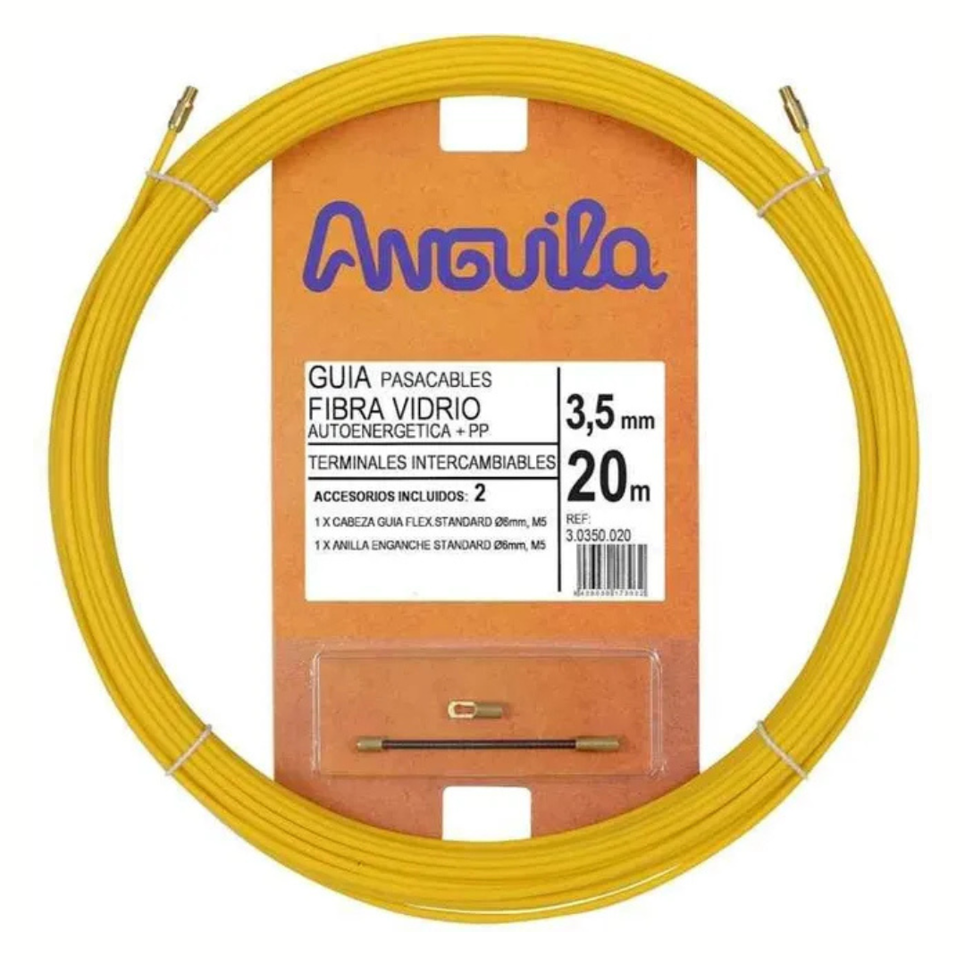 Kabeļu buksieris, stiklašķiedras, diametrs 3.5mm, garums 20m, Anguila