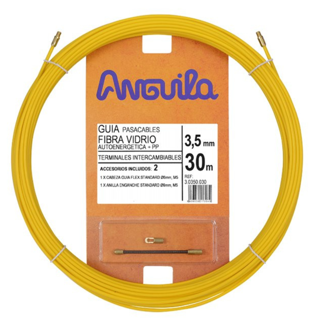 Kabeļu buksieris, stiklašķiedras, diametrs 3.5mm, garums 30m, Anguila