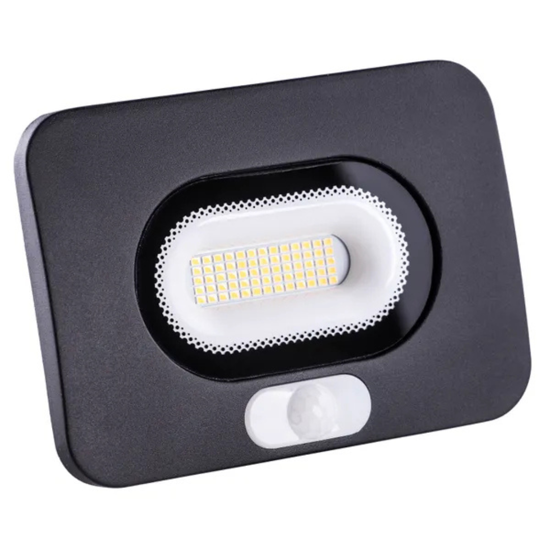 LED Prožektors ar kustības sensoru (6m), IP65, 30W, 4000K, 3000Lm, Thorgeon