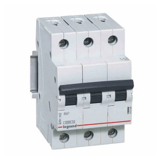 Automātiskais slēdzis RX3 3P C 63A 6kA, Legrand