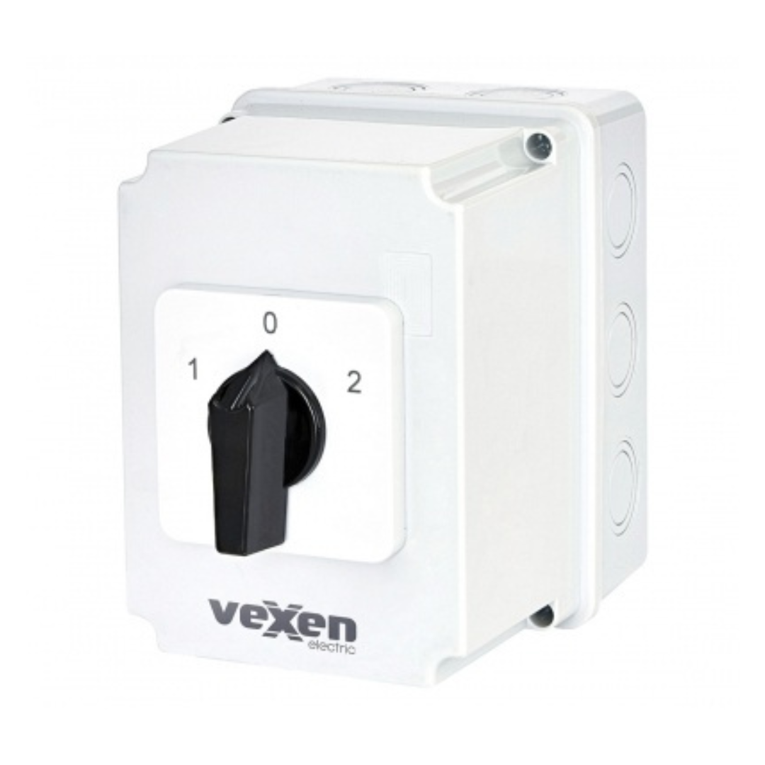 Paketslēdzis 1-0-2, 3P, 40A, IP65, PN2RS4053, Vexen