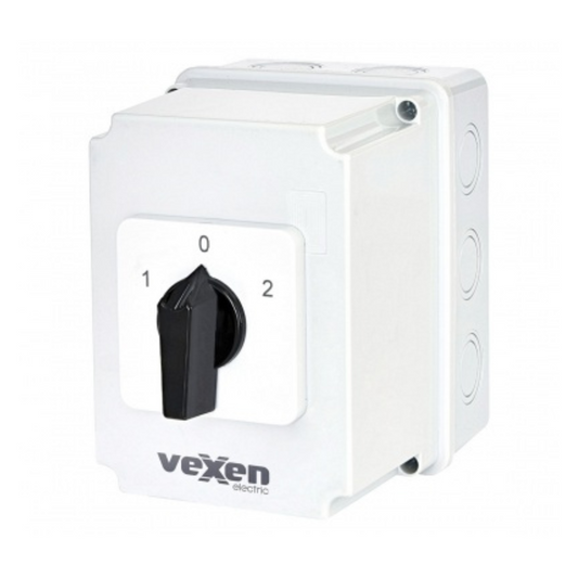 Paketslēdzis 1-0-2, 3P, 40A, IP65, PN2RS4053, Vexen