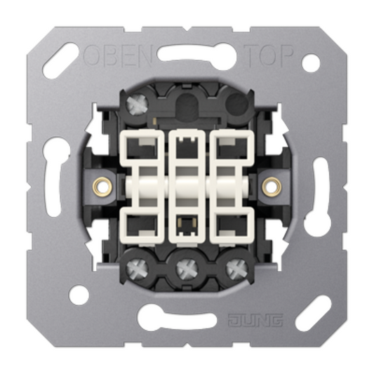 Trīsdaļīgs slēdzis-pārslēdzis, 10 AX/250 V, mehānisms z/a, 5306EU