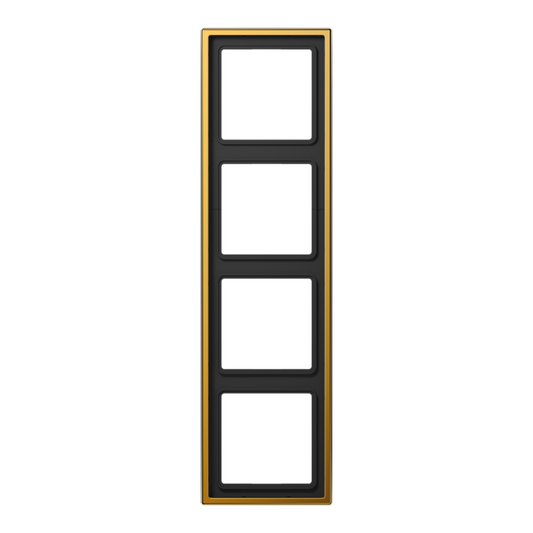 Metāliskais rāmis 4-vietīgs, apzeltīts, LS990