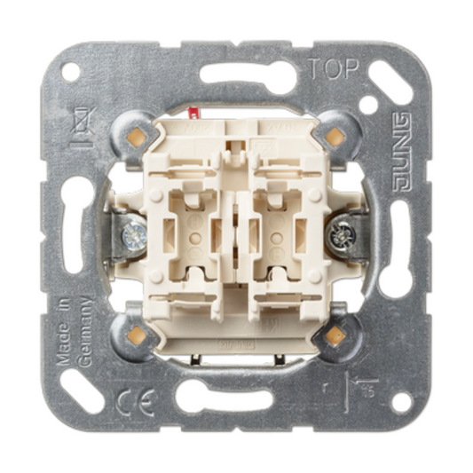 Tasteris 2-polīgs, 10 AX/250 V, mehānisms z/a, 535U