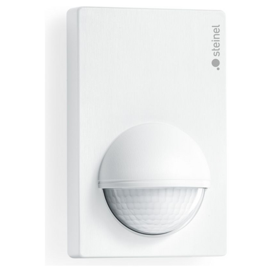 IS 180-2 sienas Infrasarkano staru sensors ar 180° uztveršanas leņķi. Uztveršanas attāIums r=max.5/12m šķērskustībai un r=max.4 m kustībai uz sensoru. Pieslēguma jauda 1000W, LED max.6x58W. Montāžas augstums 1,8-4m. STEINEL