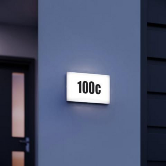 Āra lampa ar krēslas sensoru, LED, 4.9W, 3000K, 440lm, IP44, IK07, komplektā uzlīmes ar cipariem, LN 1 N, STEINEL