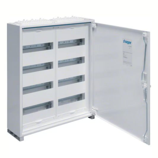 Sadales skapis metālisks 96 mod., virsapmetuma, IP44, 650x550x161 mm, FWB42, HAGER