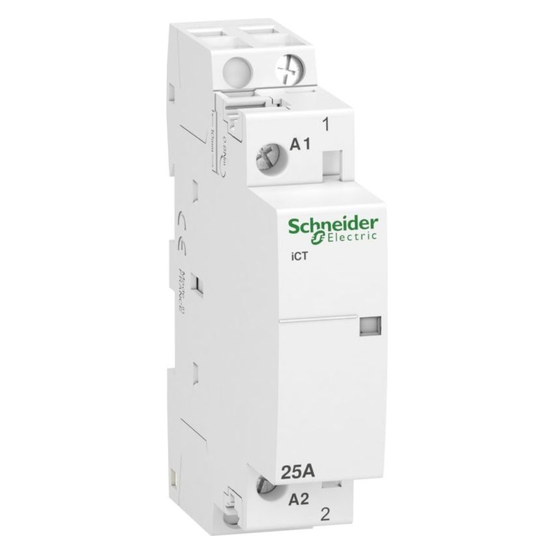 Modulārais kontaktors 1NO, 25A, AC 230-240V, iCT25A, Acti9