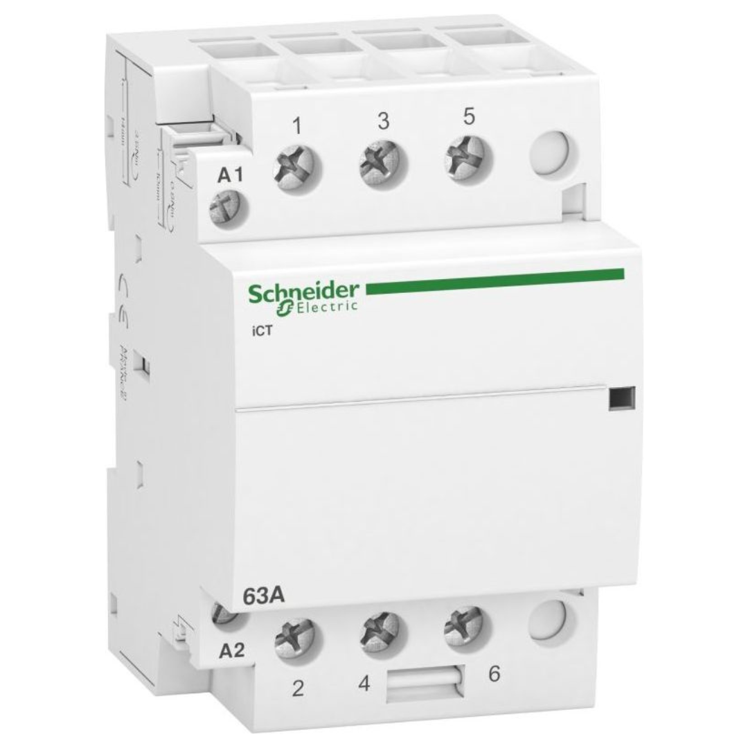 Modulārais kontaktors 3NO, 63A, AC 220-240V, iCT, Acti9