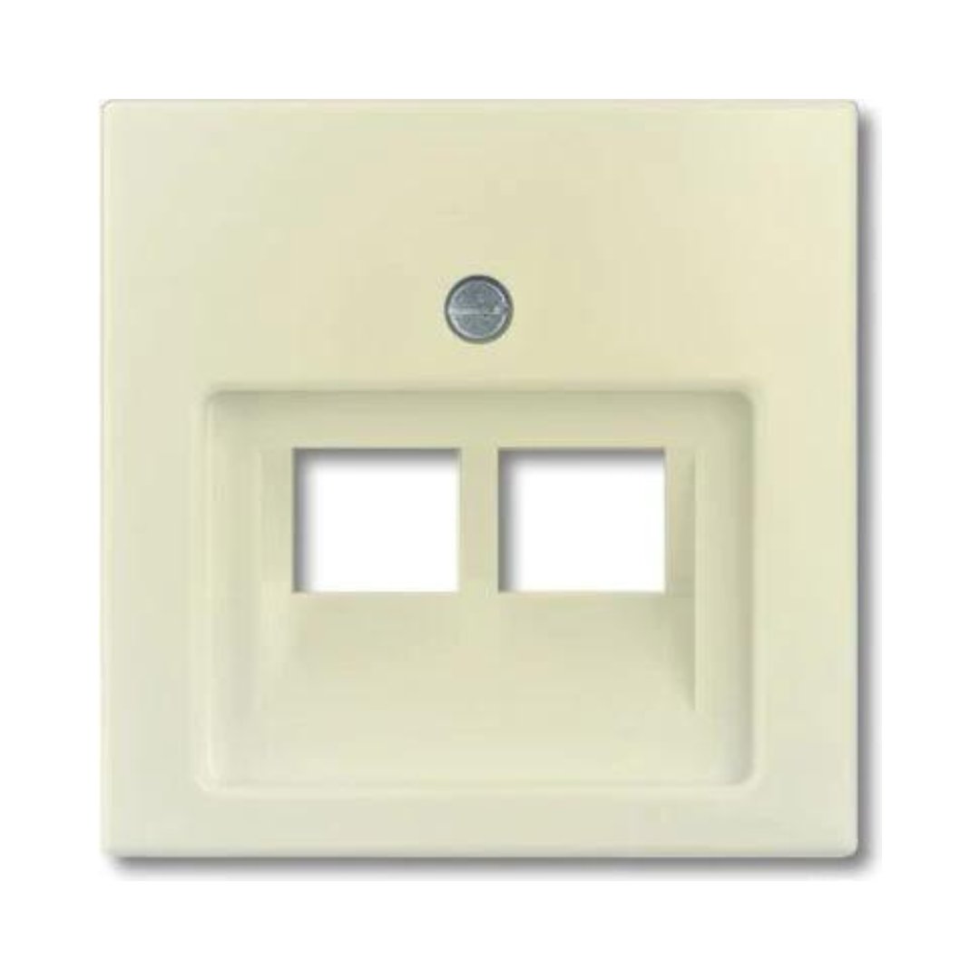 Centrālplate DATA ligzdai 2xRJ45 UAE, bēša, Basic 55