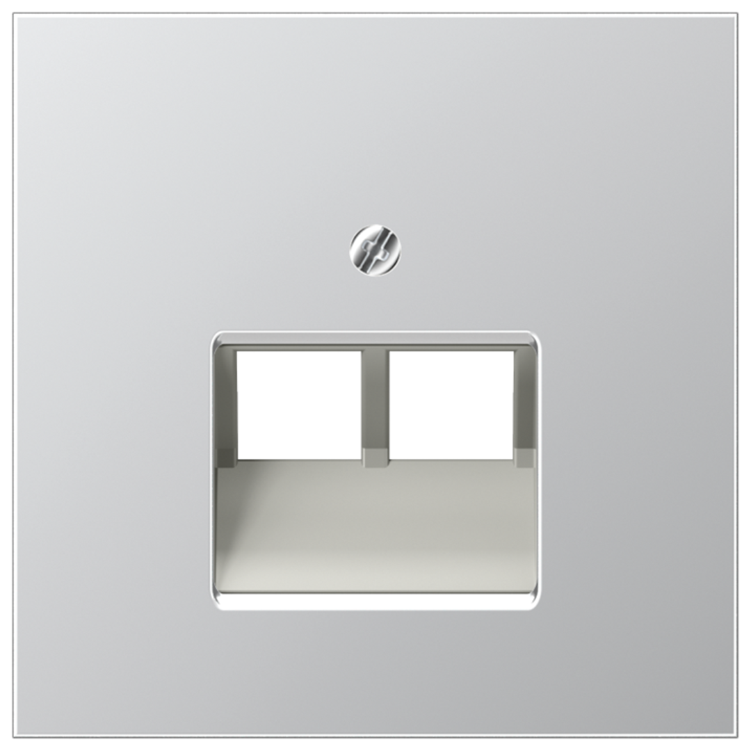 Metāliskā nosegplāksne IAE/UAE datu ligzdai, 2xRJ45, alumīnijs, LS990