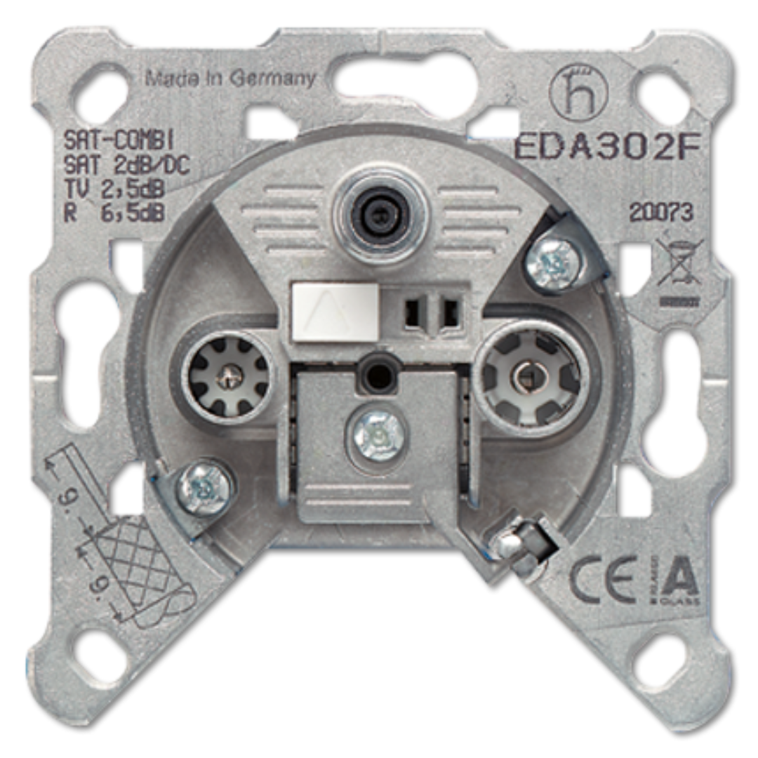 SAT/TV kontaktligzdas mehānisms z/a, EDA302F