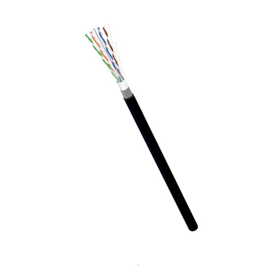 LAN Datortīklu kabelis, ārdarbu montāžai, FTP, ekranēts, CAT6 4x2x0.55mm