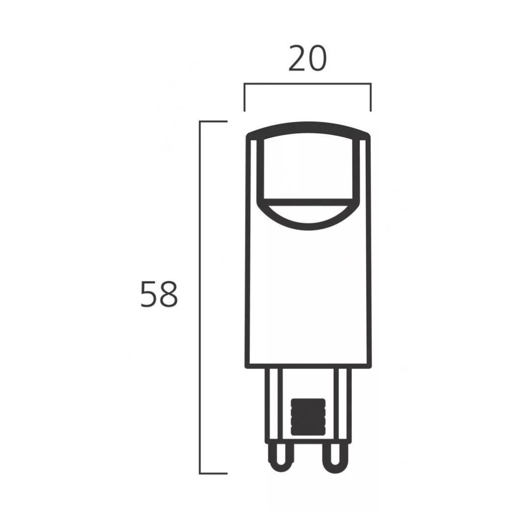 LED spuldze G9, 3.8W, 470lm, 2700K, 220-240V, Syltech (Sylvania)