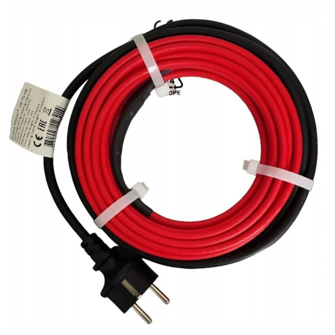 Pašregulējošs apsildes kabelis / Pretapledojuma sistēma caurulēm HE-TS, 4m, 64W, Grand Meyer