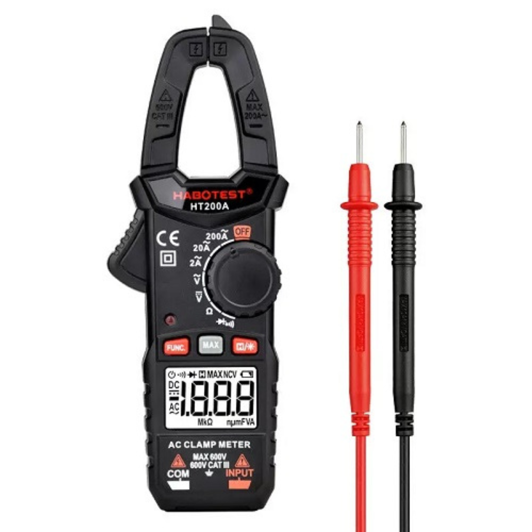 Strāvas mērīšanas knaibles, AC600V/200A, DC600V, HT200A, HABOTEST