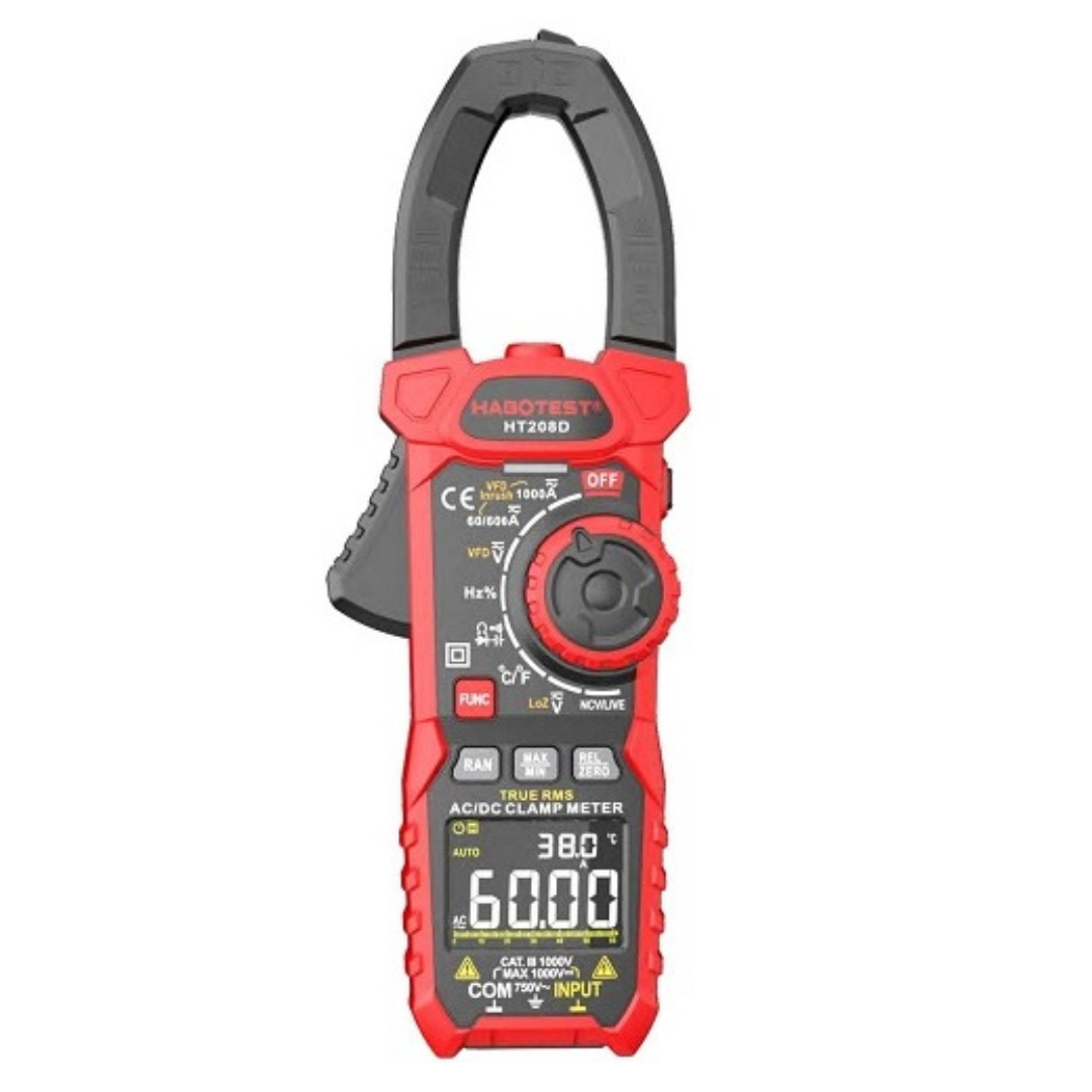 Strāvas mērīšanas knaibles, DC1000V/1000A, AC750V/1000A, HT208D, HABOTEST