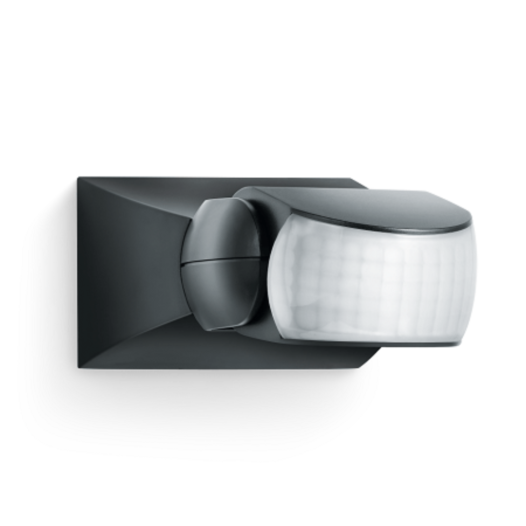 Kustības sensors IS 1, 500W, 10m, 120gr., IP54, 2-2000lux, melns, STEINEL