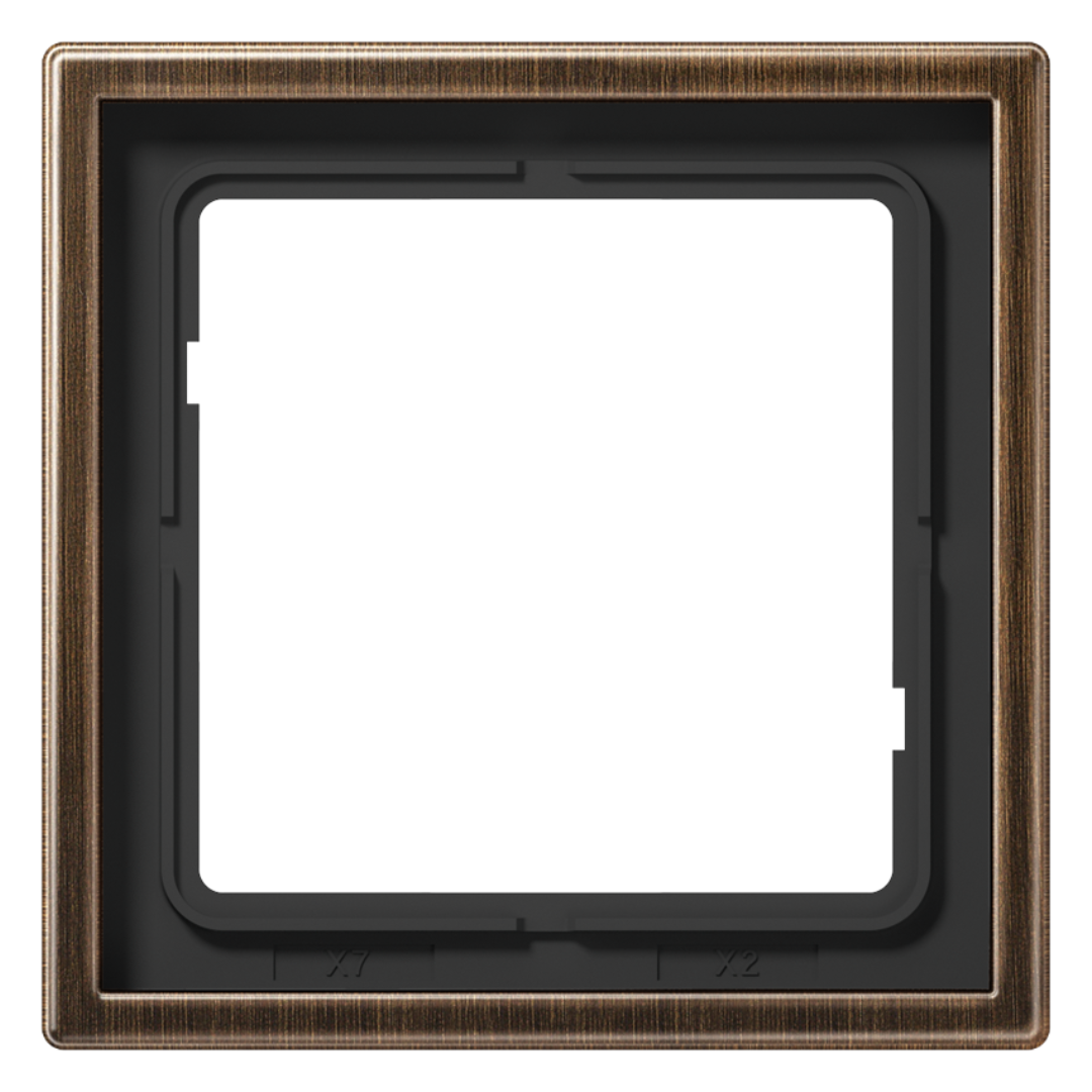 Metāliskais rāmis 1-vietīgs, antīkais misiņš, LS990