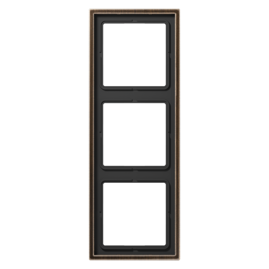 Metāliskais rāmis 3-vietīgs, antīkais misiņš, LS990