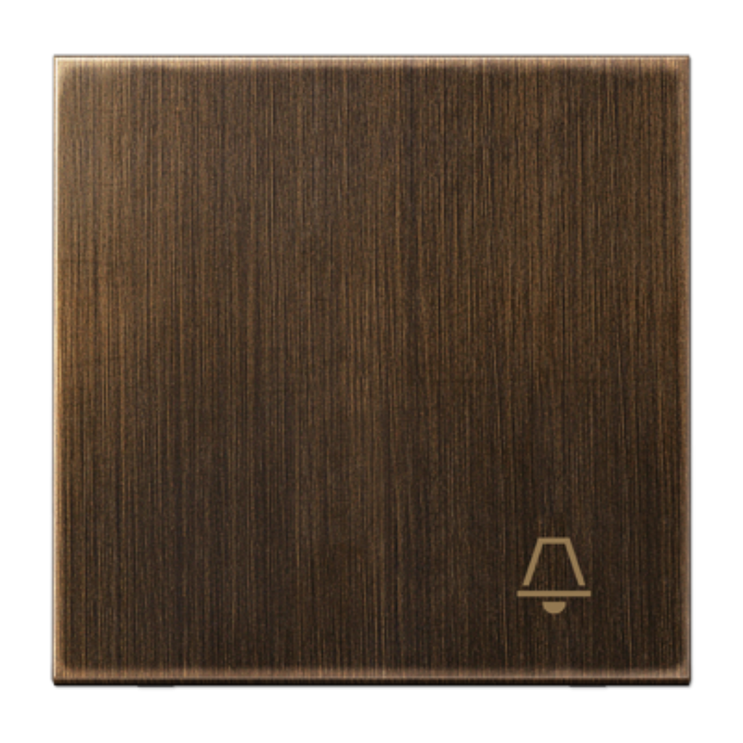 Metāliskais Taustiņš ar zvana simbolu, antīkais misiņš, LS990