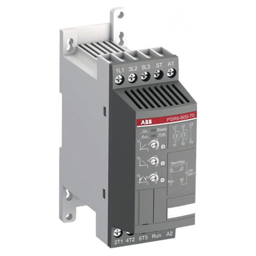 Softstarteris 3F 3kW, 400V / 100-240V AC, PSR6-600-70, ABB